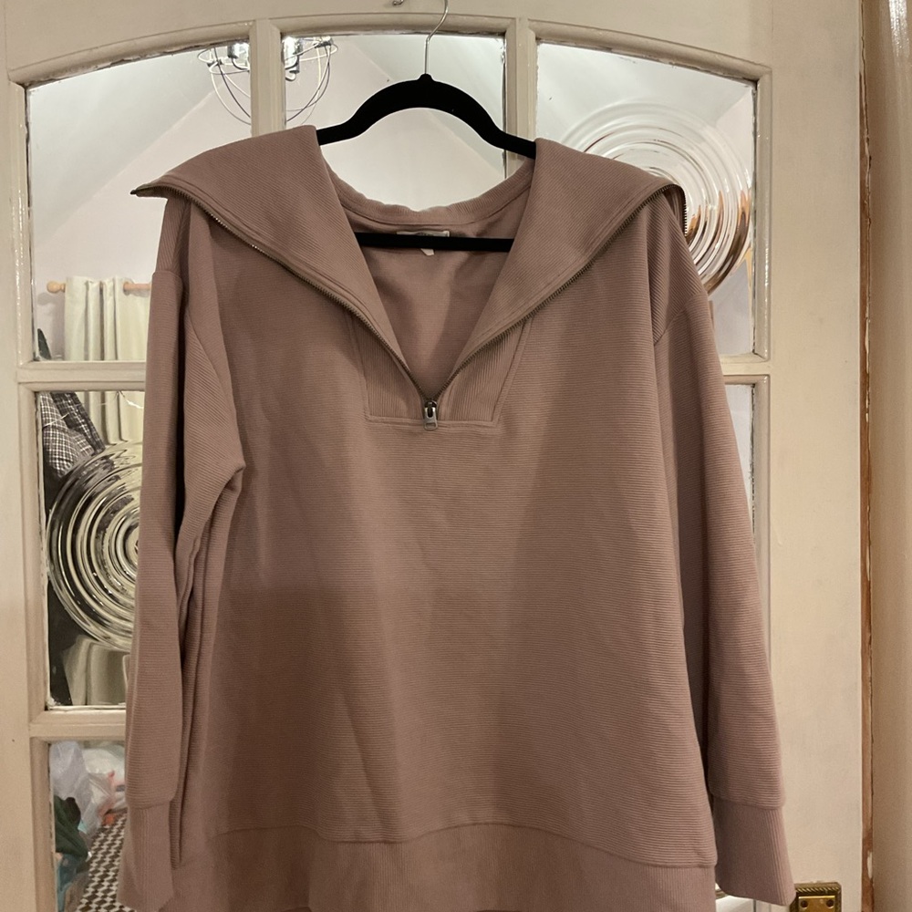 Maurices Mauve Ribbed Pullover